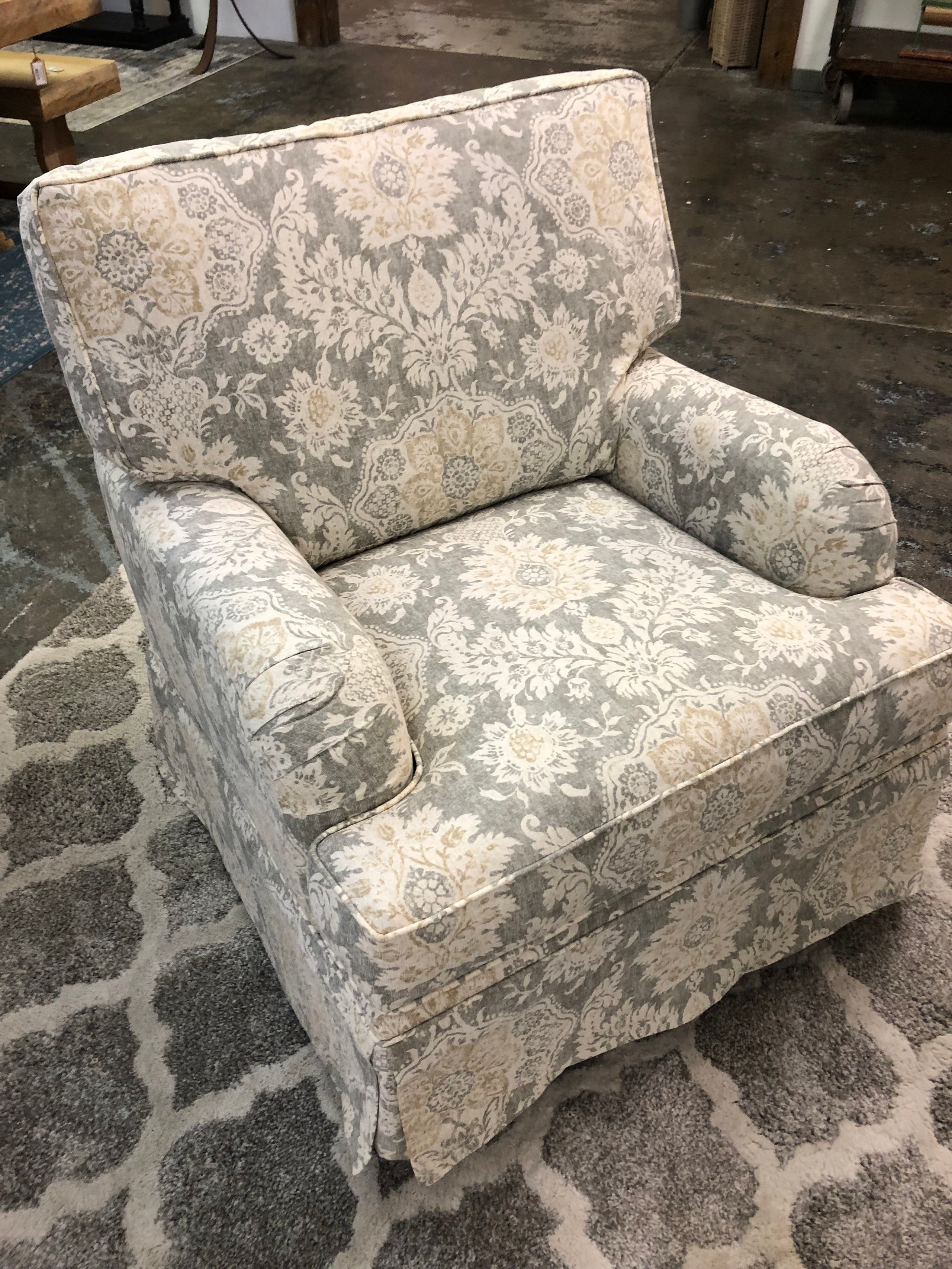 Belmont upholstered outlet glider